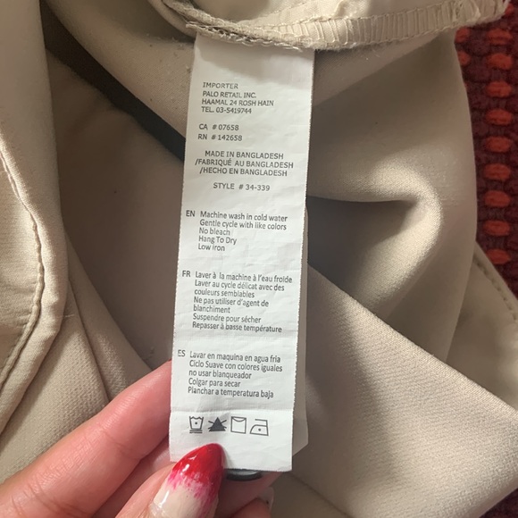 STREETWEAR SOCIETY SIZE L Beige High-waisted Pleated Shorts - Picture 6 of 9